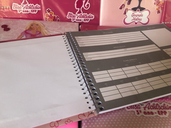 Caderno Desenho Barbie Luxo (plastificado)