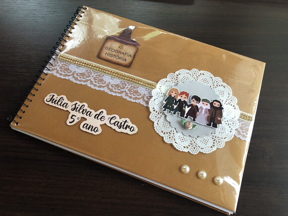 Caderno Desenho Harry Potter Luxo (plastificado)