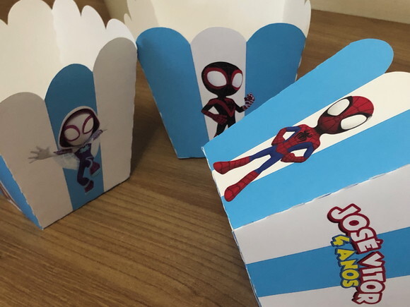 Caixinha Pipoca Spidey e Seus Amigos