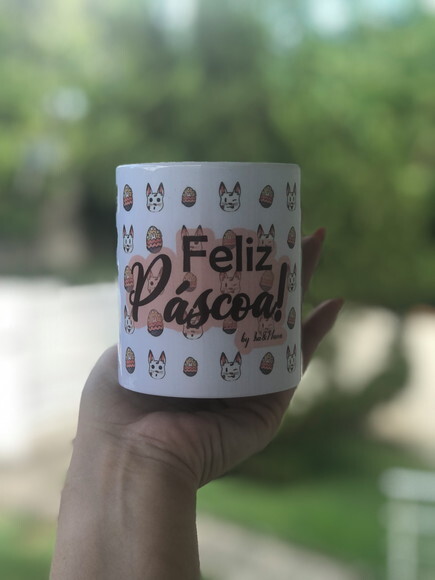 Caneca Porcelana Páscoa *linha Exclusiva - Autoral*