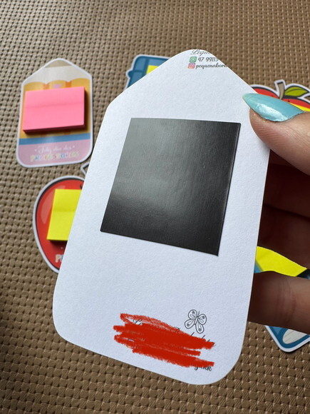 Cartão C/mini Post It Dia dos Professores sem Ímã (12 Unid)