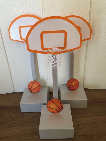 Centros de Mesa Cesta de Basquete