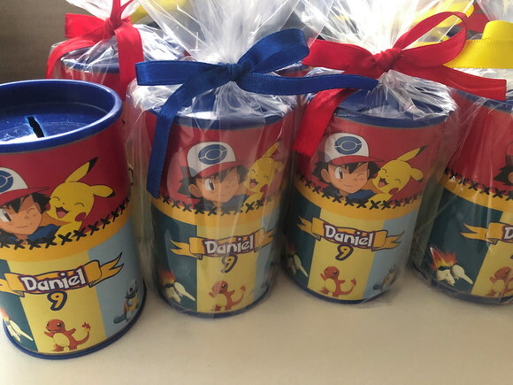 Cofrinho Papelão Embalado Pokémon