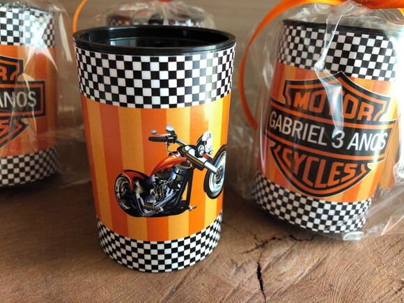 Cofrinho plástico embalado Moto