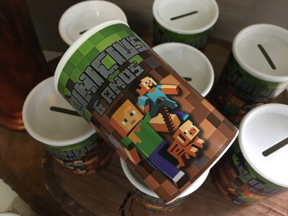 Cofrinho Plástico Minecraft