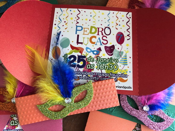 Convite Luxo Carnaval