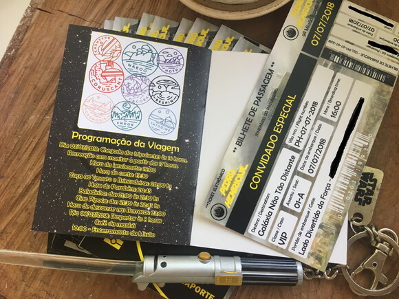 Convite Passaporte - Star Wars