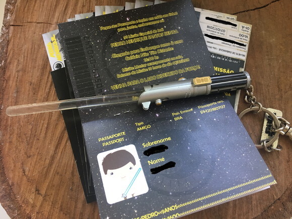 Convite Passaporte - Star Wars