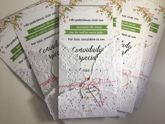 Convite Wedding Luxo
