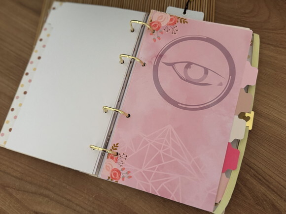 Fichário A5 Caderno Planner ou Agenda