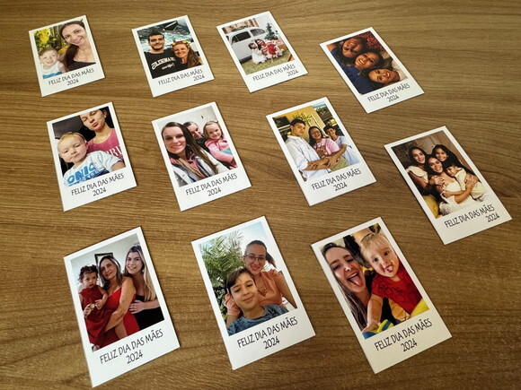 Ímã de Geladeira Polaroid Dia das Mães