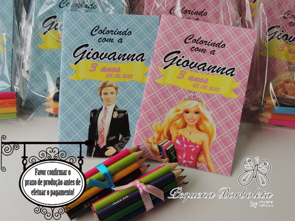 Kit brincadeira Barbie Escola de Princesas