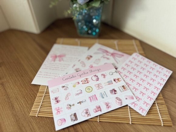 Jogo de Bingo Personalizado Girlie Cute Things