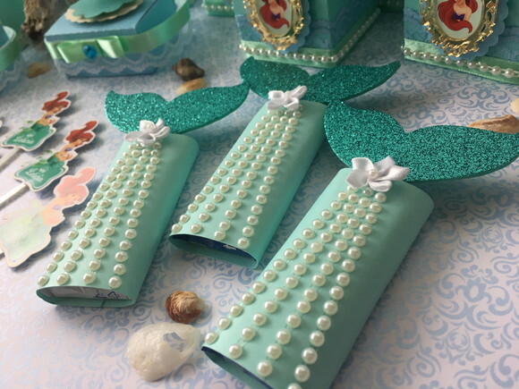 Kit Festa luxo Pequena Sereia 58 Peças