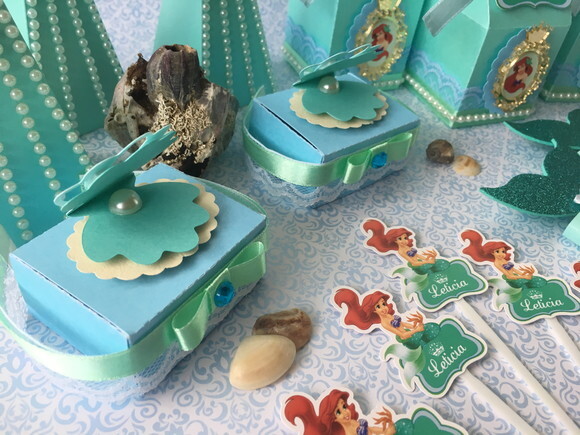 Kit Festa luxo Pequena Sereia 58 Peças