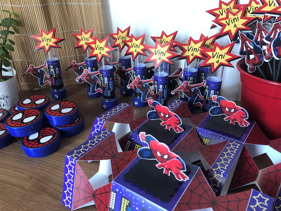 Kit Festa Homem Aranha 36 Peças