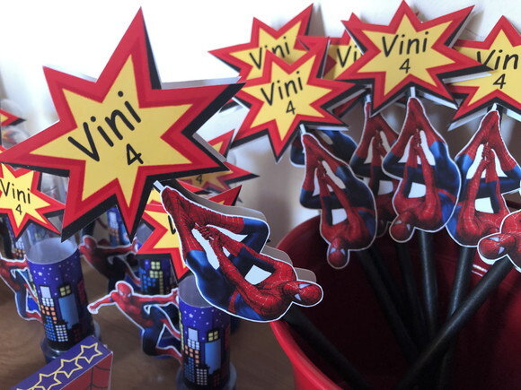 Kit Festa Homem Aranha 36 Peças