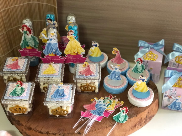 Kit Festa Princesas Disney 66 Peças