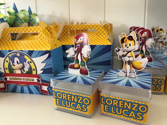 Kit Festa Sonic 30 Peças