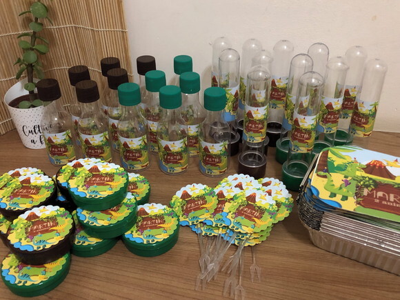 Kit Festa Dinossauro 60 Peças