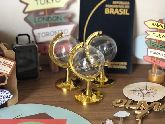 Kit Festa Volta ao Mundo Viagem