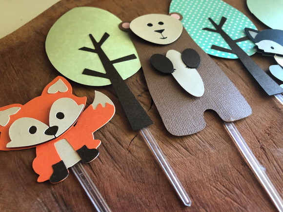 Kit Toppers Animais da Montanha