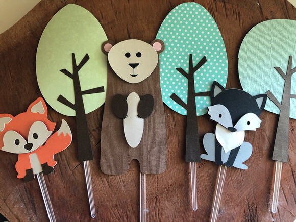 Kit Toppers Animais da Montanha