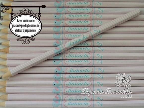 Lápis Personalizado Passarinho