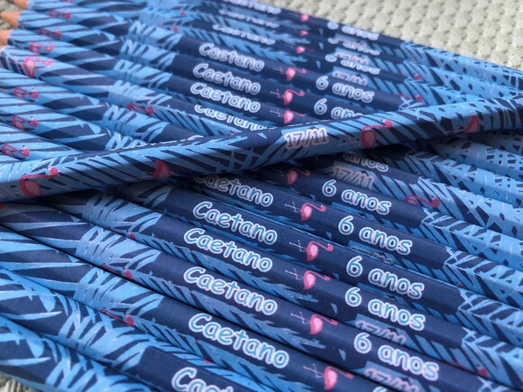 Lápis Personalizado Flamingo