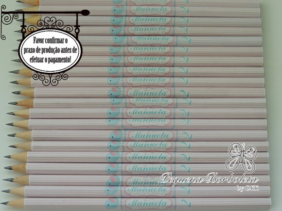 Lápis Personalizado Passarinho