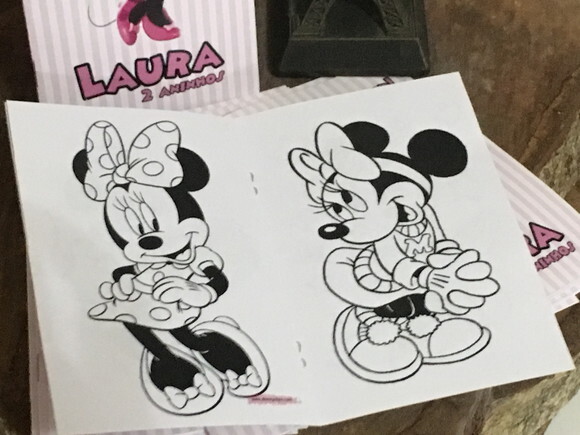 Livrinho Colorir Minnie rosa