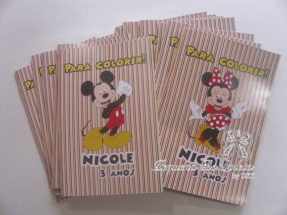 Livrinho Colorir Minnie vermelha