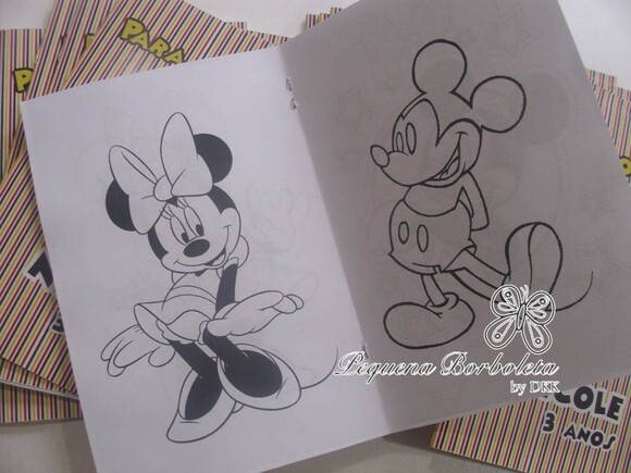 Livrinho Colorir Minnie vermelha