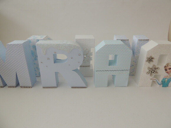 Nome em Letras 3d Frozen