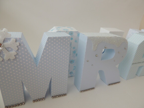 Nome em Letras 3d Frozen