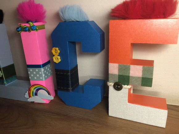 Nome Em Letras 3d Trolls