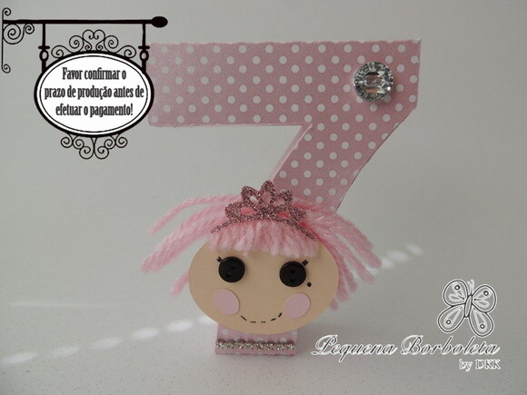 Número ou Letra 3d Lalaloopsy - Jewel
