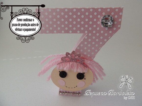 Número ou Letra 3d Lalaloopsy - Jewel