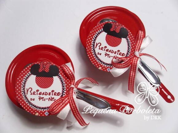 Panelinha Esmaltada Minnie Vermelha