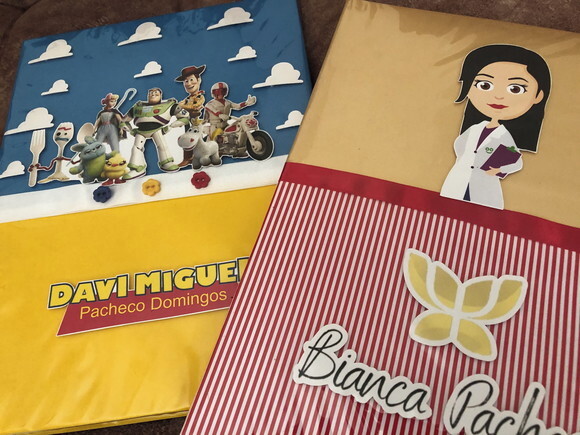 Pasta Catálogo (plastificada) *qualquer Tema*