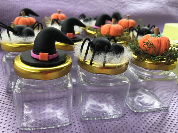 Potinho Vidro 60ml Luxo Halloween