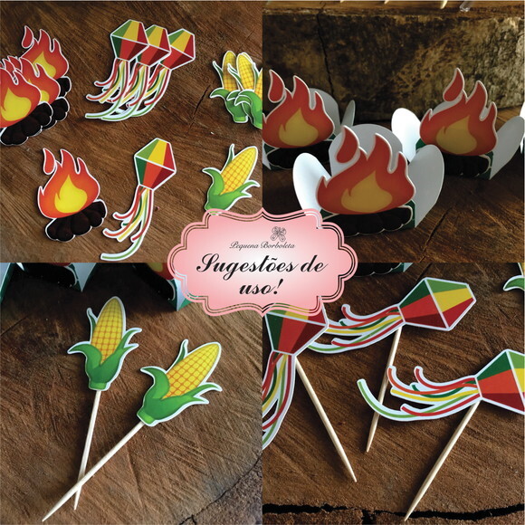50 Apliques M Festa Junina