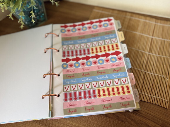Fichário Planner Colegial Plus Blossom