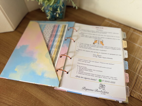Fichário Planner Colegial Plus Blossom