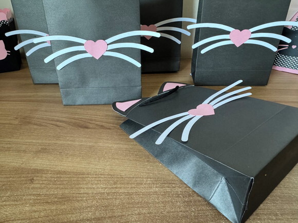 Sacola de Papel Gatinho Tamanho P