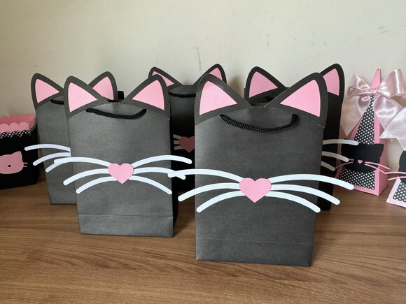 Sacola de Papel Gatinho Tamanho P