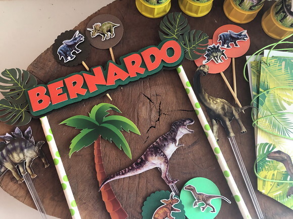 Kit Festa Dinossauro 34 peças