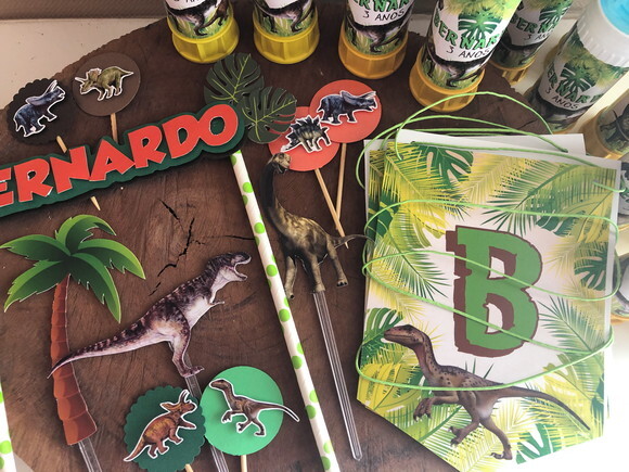 Kit Festa Dinossauro 34 peças