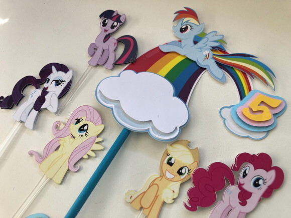 Topo de Bolo Luxo My Little Pony