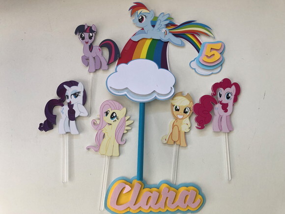 Topo de Bolo Luxo My Little Pony
